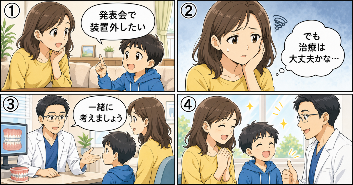 発表会や写真で子どもの矯正は外せる?専門医がリスクと費用を解説