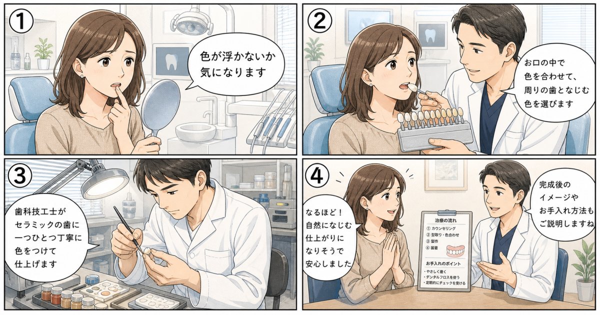 セレックは色が合わない？自然になじむ歯を目指す事前確認のコツ