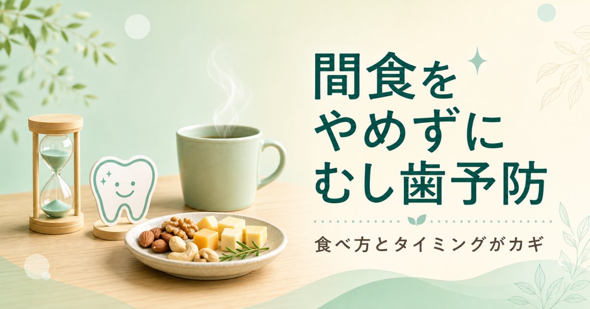 間食をやめずにむし歯予防!効果的な食べ方と食べるタイミング