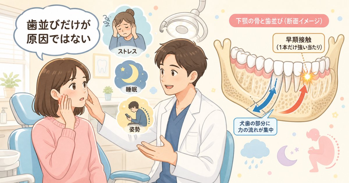 歯並びと顎関節症の関係性|よくある誤解と事実