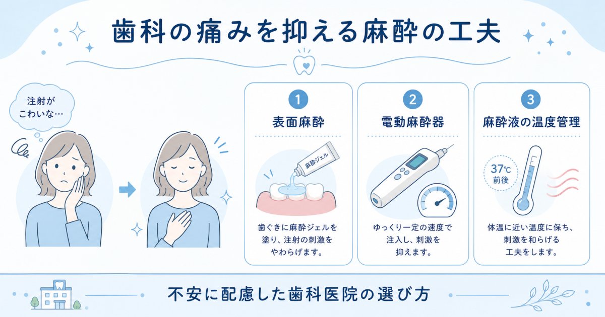 歯医者が怖い大人へ！痛みを抑える麻酔技術と優しい医院の選び方