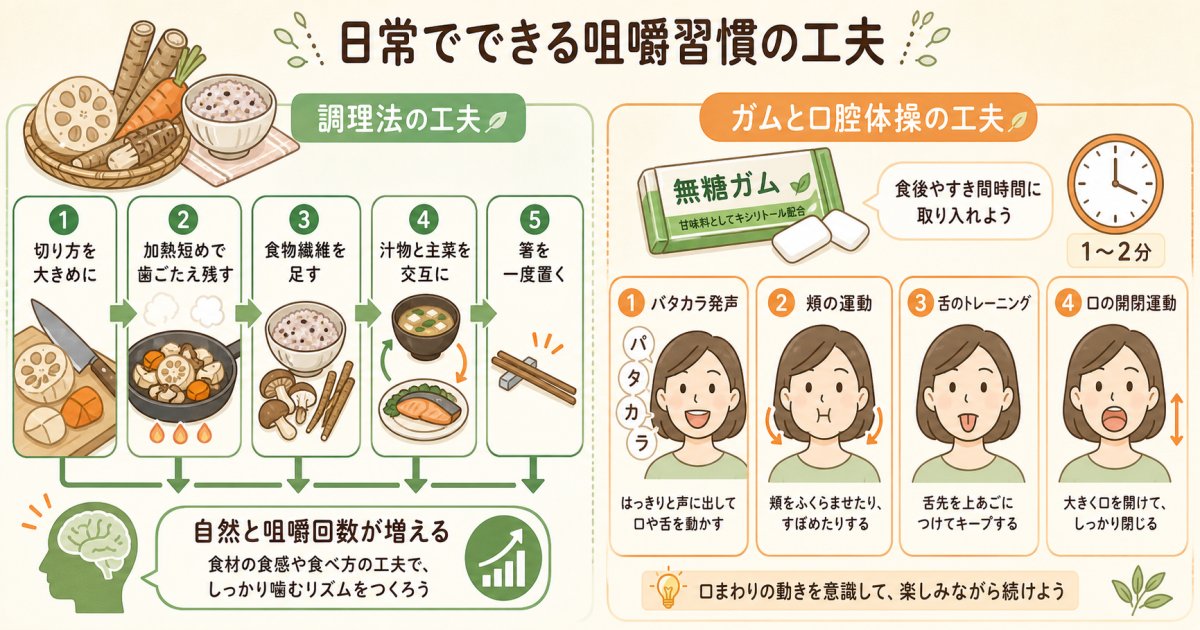 日常で実践できる！脳を刺激する咀嚼習慣と食事の工夫