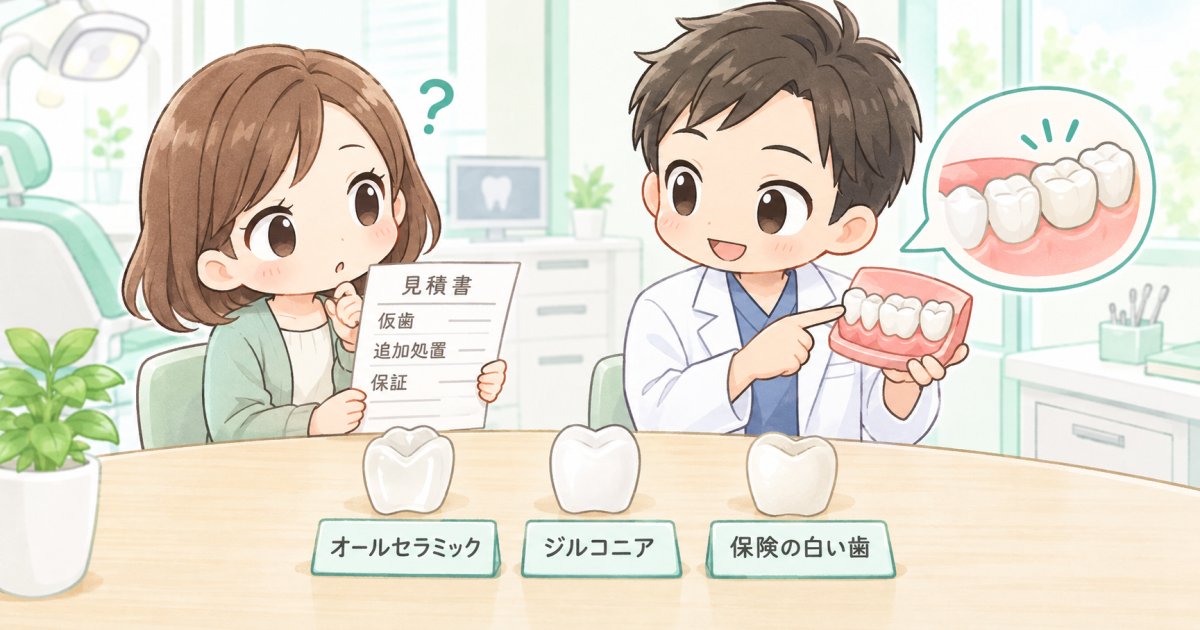 セラミックと保険診療の白い歯、費用と素材をどう選ぶ?