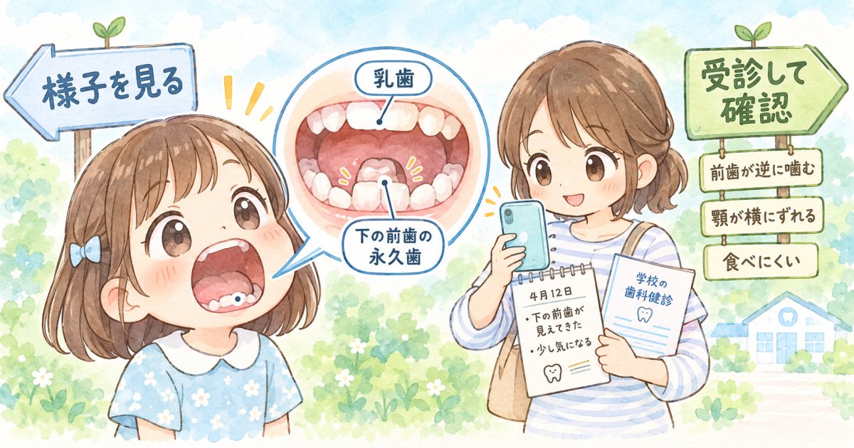 7歳の歯並びは様子見でいい?生え替わりと受診の目安