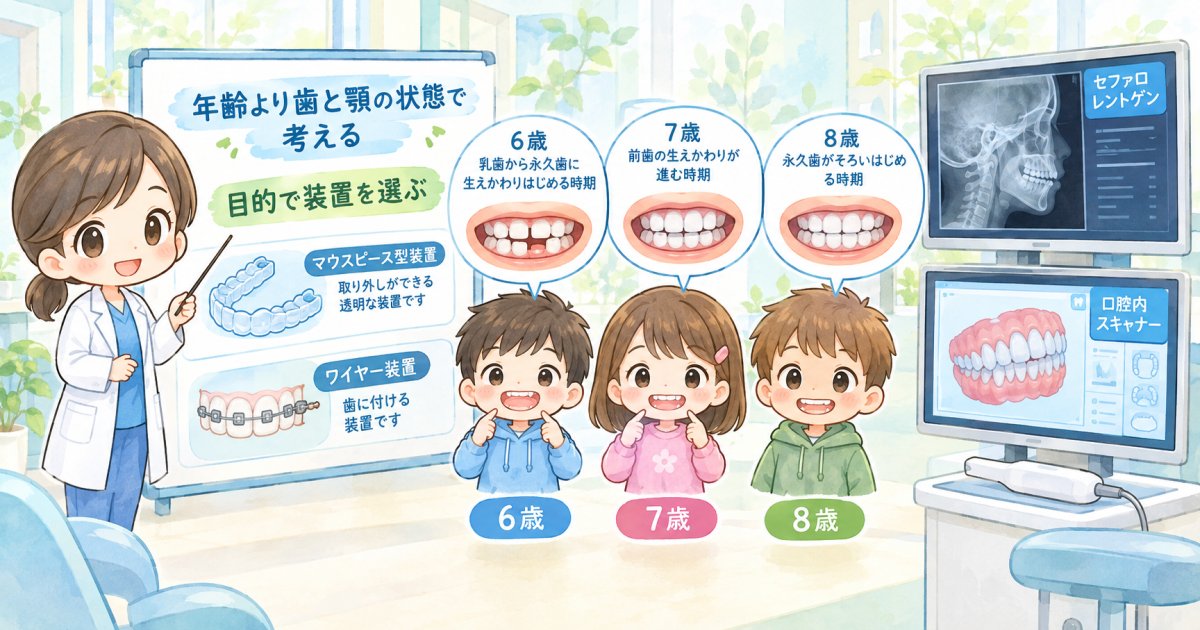 6歳・8歳でも使える?子どものマウスピース矯正の条件
