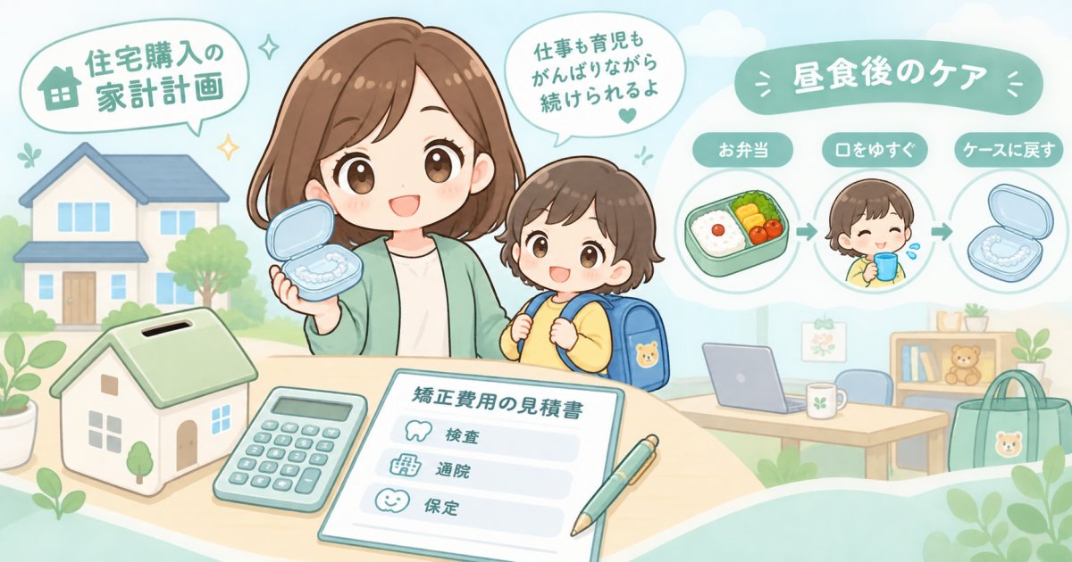 住宅購入前のマウスピース矯正費用、仕事・育児と将来の口腔ケア
